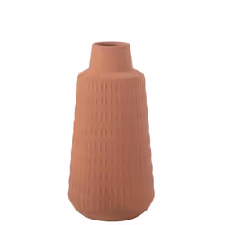 J-Line vase Ria Sculpte - porcelaine - terracotta - large - 31 cm de hauteur
