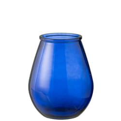 J-Line vase Egg - verre - bleu - large - Ø 29 cm