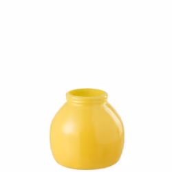 J-Line vase - verre - jaune - small - Ø 21 cm