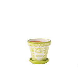 J-Line cache-pot Granada Handmade + Painted - céramique - groen - medium -  Ø 27 cm