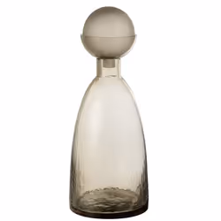 J-Line vase Bouteille + Bouchon Yara - verre - gris - large - 43 cm de hauteur