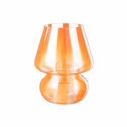 J-Line lampe Rayures - verre - transparent/orange - large