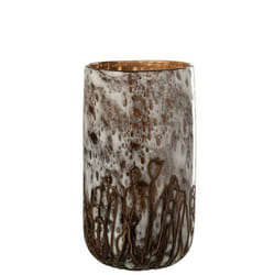 J-Line vase/chandelier Petra - verre - marron/blanc - small - 29.5 cm de hauteur