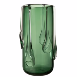 J-Line vase Drippy - verre - vert - large - 33 cm de hauteur