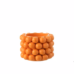 J-Line cache-pot Oranges - céramique - orange - large - Ø 25 cm