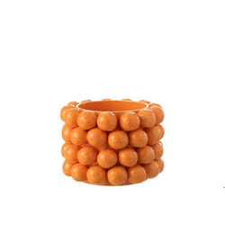 J-Line cache-pot Oranges - céramique - orange - large - Ø 25 cm
