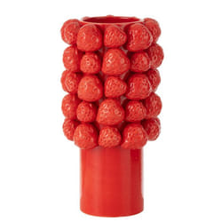 J-Line vase Fraises - céramique - rouge - large - 34.5 cm de hauteur