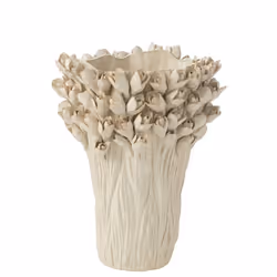 J-Line Vase Ambrosia Ceramique Blanc Large