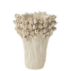 J-Line Vase Ambrosia Ceramique Blanc Large