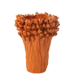 J-Line vase Ambrosia - céramique - orange - large - Ø 35 cm