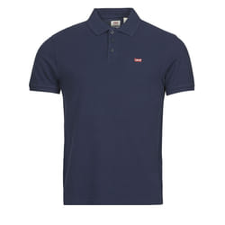 Polo en maille piquée col polo Levis Bleu