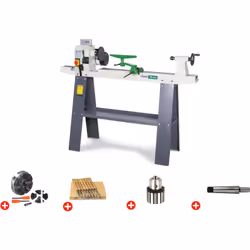 Description générale Pack complet pour le tournage sur bois, incluant les accessoires essentiels pour les passionnés et profe ...