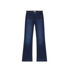 Jeans délavage foncé évasé femme Wrangler