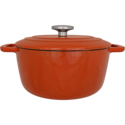 Cocotte avec couvercle - COSY & TRENDY - FONTESTIC - Fonte émaillée- Ø24 cm - 46 L - Tous feux dont induction - Rouille