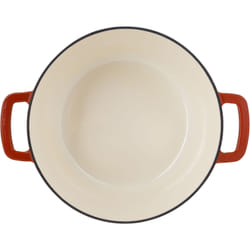 Cocotte Avec Couvercle - Cosy & Trendy - Fontestic - Fonte Émaillée- Ø28 Cm - 6,15 L - Tous Feux Dont Induction - Rouille