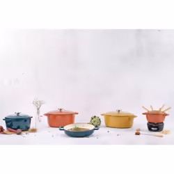 Cocotte Avec Couvercle - Cosy & Trendy - Fontestic - Fonte Émaillée- Ø28 Cm - 6,15 L - Tous Feux Dont Induction - Rouille - Vue supplémentaire 2