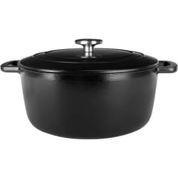 Cocotte avec couvercle - COSY & TRENDY - FONTESTIC - Fonte émaillée- Ø28 cm - 615 L - Tous feux dont induction - Noir