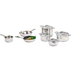 Batterie De Cuisine - Tous Feux Dont Induction - Cosy & Trendy-classic - Acier Inoxydable - 11 Pieces