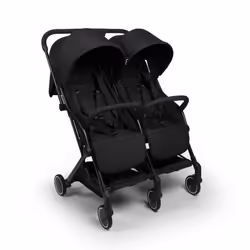 BANINNI Adige - Poussette Double Buggy - De 0 à 36 mois - Jusquà 15Kg - Noir