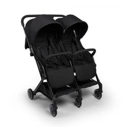 BANINNI Adige - Poussette Double Buggy - De 0 à 36 mois - Jusquà 15Kg - Noir