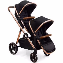 BANINNI Luiz - Poussette Double - De 0 à 36 mois - Jusquà 22Kg - Rose Gold