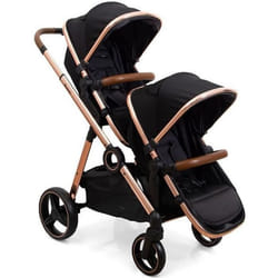 BANINNI Luiz - Poussette Double - De 0 à 36 mois - Jusquà 22Kg - Rose Gold