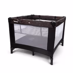 Baninni 2-en-1 Lit Parapluie Neva Noir Étoiles