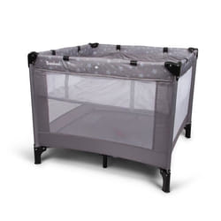 Baninni 2-en-1 Lit Parapluie Neva Gris Étoiles