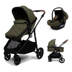 Baninni 3-en-1 Poussette Multi Stands avec Siège d’Auto Nelia Vert