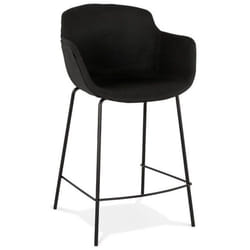 Tabouret de Bar Design Largesa 97cm Noir