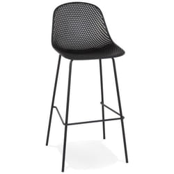 Tabouret de Bar Design Braddock 106cm Noir