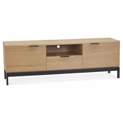 Meuble TV 2 Portes & 1 Tiroir Kibo 150cm Naturel