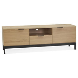 Meuble TV 2 Portes & 1 Tiroir Kibo 150cm Naturel