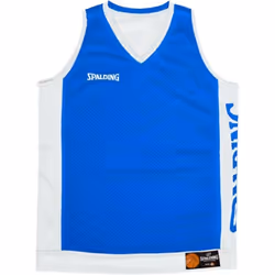Maillot de basket réversible pour enfants Spalding - Royal/Blanc - Indoor - Respirant