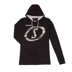 Sweatshirt à capuche femme Spalding Fast - black/grey melange