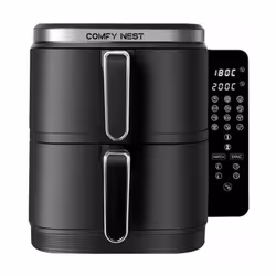 La friteuse à air numérique à double panier Comfy Nest CN-06177 est conçue pour apporter commodité et polyvalence à votre cui ...