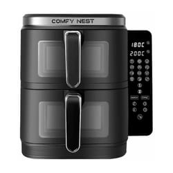 Friteuse à air chaud Air fryer double panier verticale avec fenêtre 11L 2800W Comfy Nest CN06184