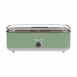Bouton de commande simple avec trois niveaux de chaleur. Grille et bac de récupération des graisses lavables au lave-vaissell ...