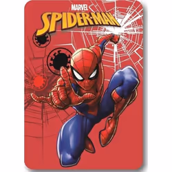Couverture polaire - Marvel - Spiderman - Rouge - 100x140 cm - Lavable en machine