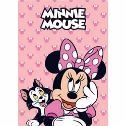 Couverture polaire - Disney - Minnie Mouse - 100x140 cm - Rose - Lavable en machine