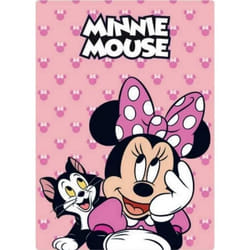 Couverture polaire - Disney - Minnie Mouse - 100x140 cm - Rose - Lavable en machine