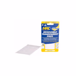 Pastilles auto-adhésives HPX transparentes enlevables sans résidu de colle - HT2525 - Montage sans clous ni vis 1 pastille =  ...