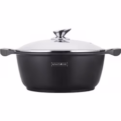 Casserole avec revêtement avec revêtement effet marbre anti adhésif, D 20 cm. Cuisez vos aliments sur n'importe quelle plaque ...