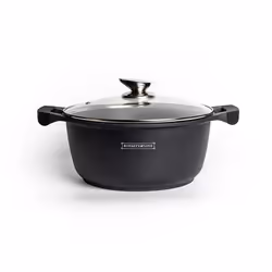 Faitout en fonte 34 cm Noir Royalty Line RLBS34M - TU