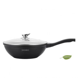 Royalty Line RL-BW30M: Poêle Wok de Cuisson Revêtement Marbre - 30cm
