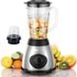 Blender 800w 1.5 Litre 3 Vitesses Acier Inoxydable De Royalty Line
