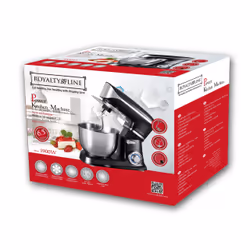 Royalty Line RL-PKM1900.7 Black robot de cuisine 1900 W 6,5 L Noir, Acier inoxydable