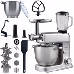 Robot de cuisine multifonction 2100W avec bol 7,5L Ce robot de cuisine puissant de 2100W est conçu pour répondre à tous vos b ...