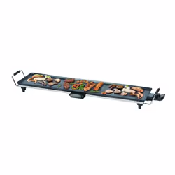 Grille électrique 1800W - Surface antiadhésive avec points blancs Cette grille électrique de 1800W est conçue pour offrir des ...