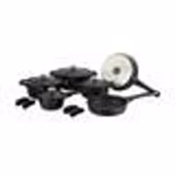 Batterie de cuisine 14 pièces Noir Royalty Line RLOS1014-BLK - TU